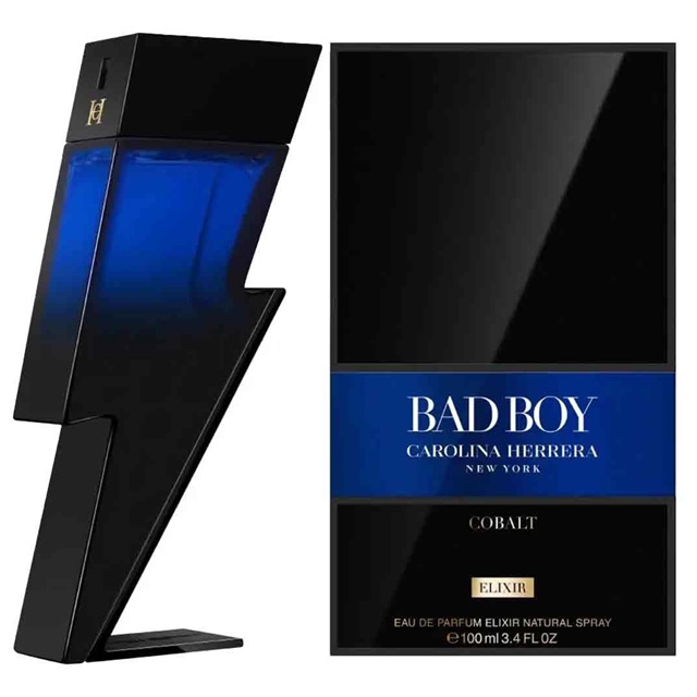 Apa de Parfum Carolina Herrera Bad Boy Cobalt Elixir, Barbati, 100 ml - imagine 2