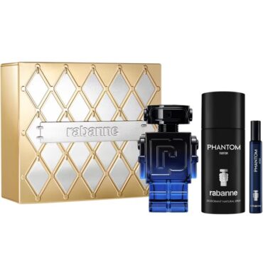Set Apa de Parfum Paco Rabanne Phantom Intense 100 ml + 10 ml + 150 ml Deodorant Spray, Barbati