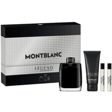 Set Apa de Parfum Mont Blanc Legend Edp 100 ml + 2x7,5 ml + 100 ml Gel de dus, Barbati