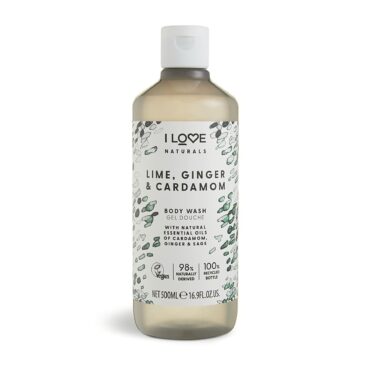 I Love Naturals Gel de Duș Lime, Ginger & Cardamom