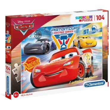 Joc creativ-educativ Clementoni, SuperColor, Cars 3 Piston Cup Legends, Puzzle, PENTRU BAIETI, 6+ years, 104 pcs
