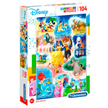 Joc creativ-educativ Clementoni, SuperColor, Disney Dance Time, Puzzle, Unisex, 6+ years, 104 pcs