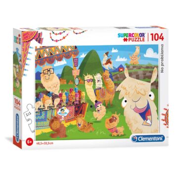Joc creativ-educativ Clementoni, SuperColor, No ProbLLAMA, Puzzle, Unisex, 6+ years, 104 pcs