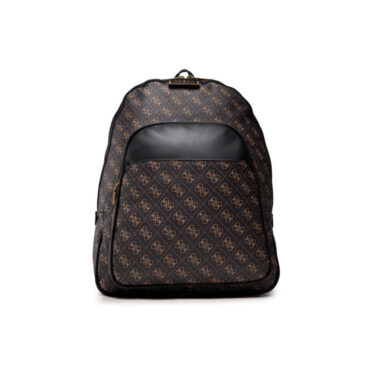 Rucsac Guess, Vezzola, Synthetic Leather, TEXTIL, Brown, Laptop Compartiment, hmvezl p1105, For Men, 38 x 33 x 10 cm