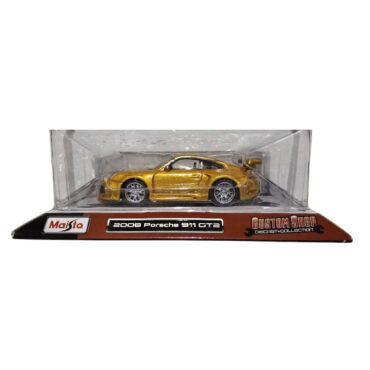 Masinuta  Maisto, Custom Shop Diecast, 2008 Porsche Gt2, Toy Car, Orange, 3+ years
