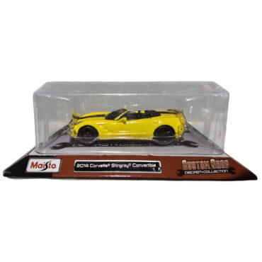 Masinuta  Maisto, Custom Shop Diecast, 2014 Corvette Stingray Convertible, Toy Car, Yellow, 3+ years