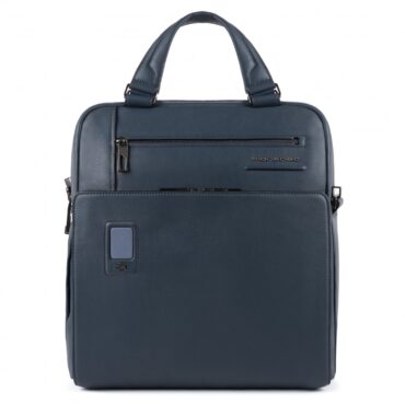 Rucsac Piquadro, Akron, PIELE, Blue, Laptop Compartiment, For Men, 33 cm