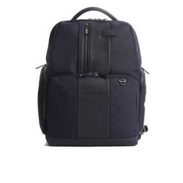 Rucsac Piquadro, BagMotic, Nylon And Leather, TEXTIL, Blue, Laptop And iPad Compartment, CA4439BR2BM/BLU, For Men, 29 x 39 x 15 cm