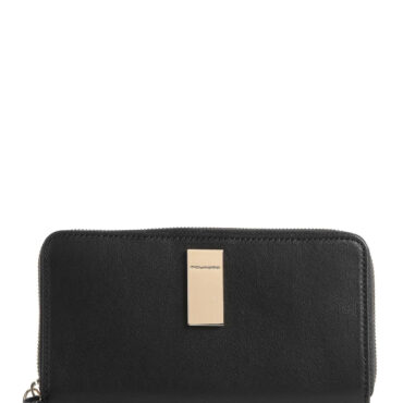 Piquadro, Piquadro, Leather Wallet, Black, For Women