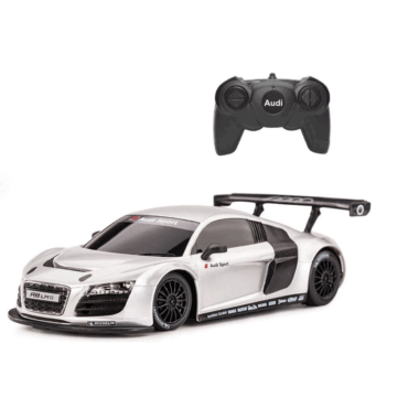 Masinuta  Rastar, Audi R8, RC Car, White, 1:24