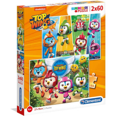 Joc creativ-educativ Clementoni, Top Wings, Puzzle, Unisex, 2 x60 pcs