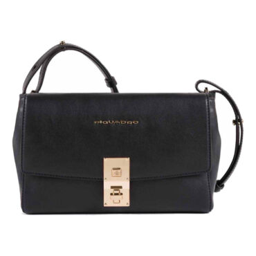 Geanta Piquadro, Dafne Business, Leather Bag, Document Holder, Black, For Women